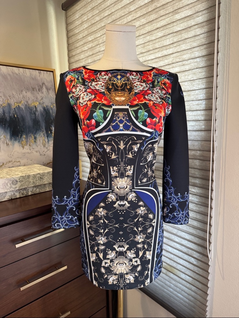 Clover Canyon Royal Egg Vase Dress. Size M